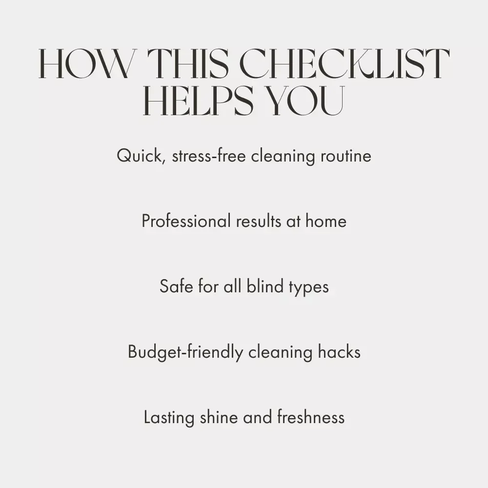 From Grime to Shine: Mastering Blinds Cleaning | Printable Checklist for How to Clean Blinds, Digital Download Home Cleaning Guide