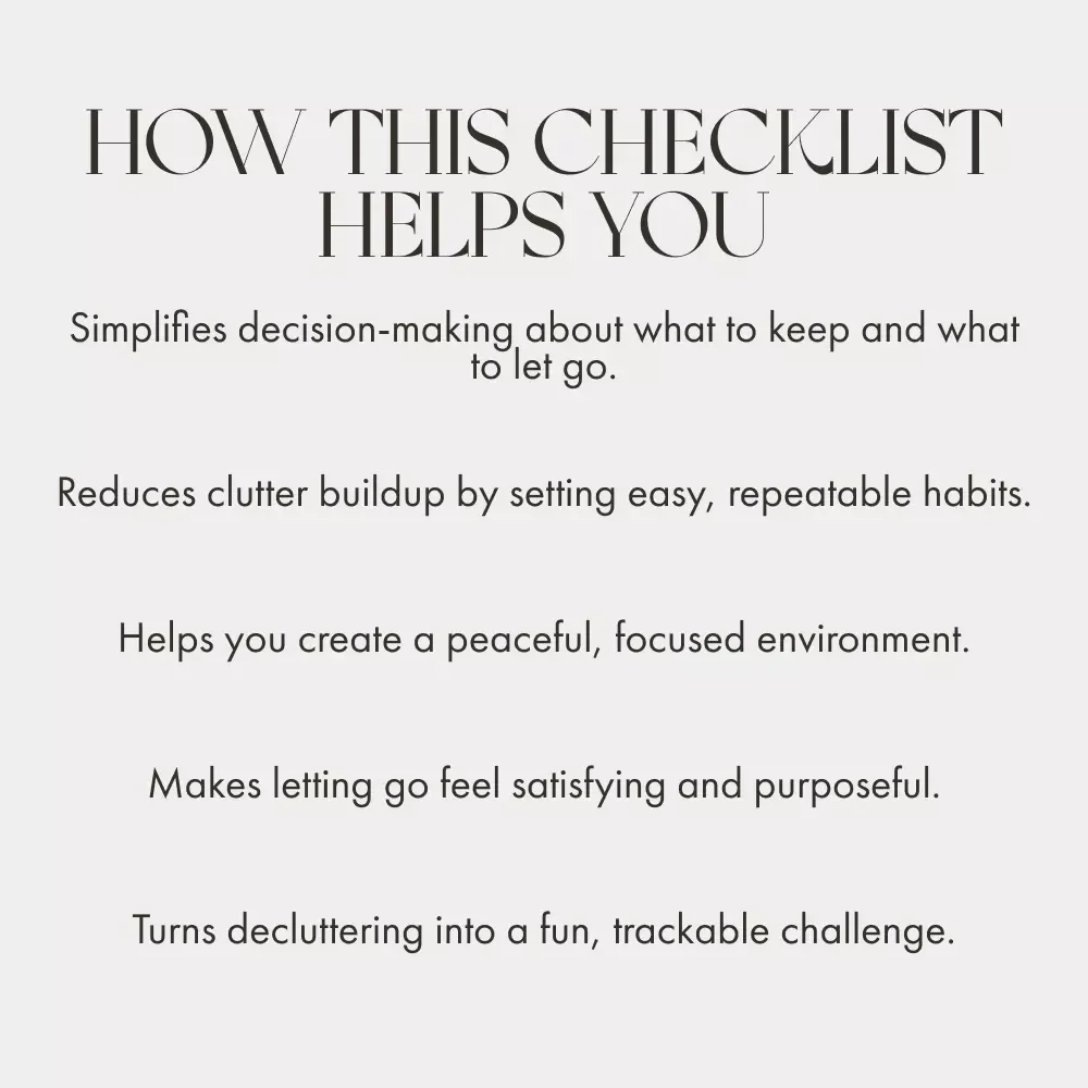 Clear Space, Clear Mind: One In One Out Method | Minimalist Decluttering Checklist | Digital Download for How to Reduce Clutter with One In One Out Method | Home Organization eBook
