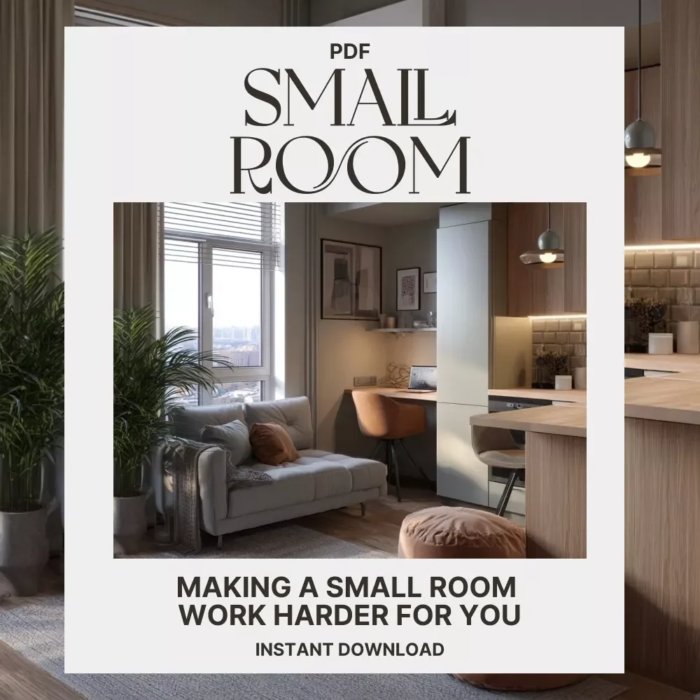 Making a Small Room Work Harder for You | Printable Home Organization Checklist | what to do when a small room needs multiple functions | Small Space Living Guide for Multifunctional Rooms