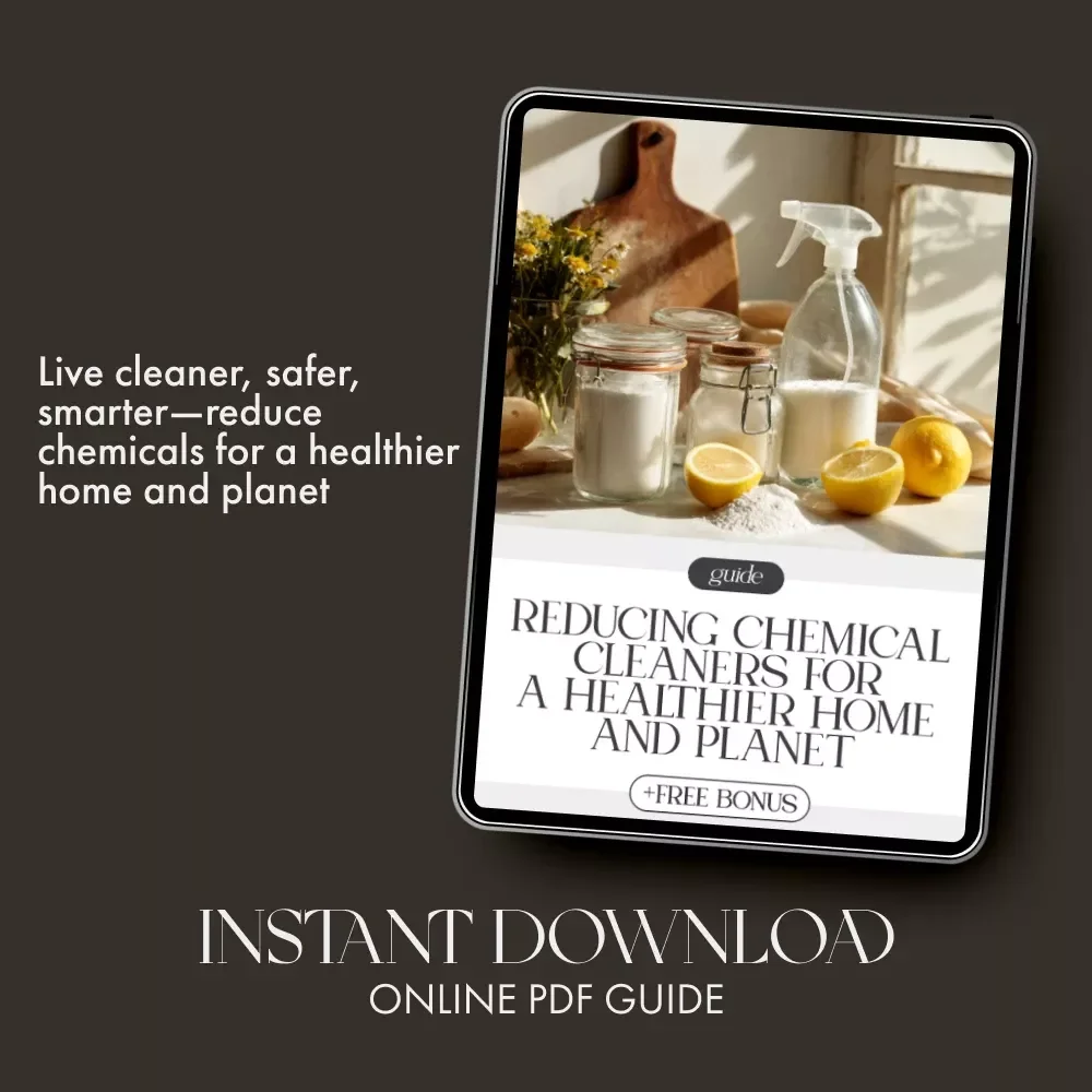 Reducing Chemical Cleaners for a Healthier Home and Planet | Eco-Friendly Guide | How to Reduce Chemical Cleaners Naturally | Digital Download for Sustainable Living