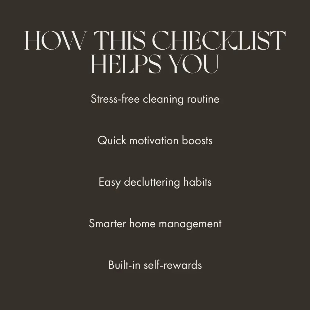 Survival Checklist for the Cleaning-Hater | Digital Download Guide for Lazy Cleaners | Instant Printable PDF for People Who Hate Cleaning | Motivation Hacks & Decluttering Tips | what to do when you hate cleaning