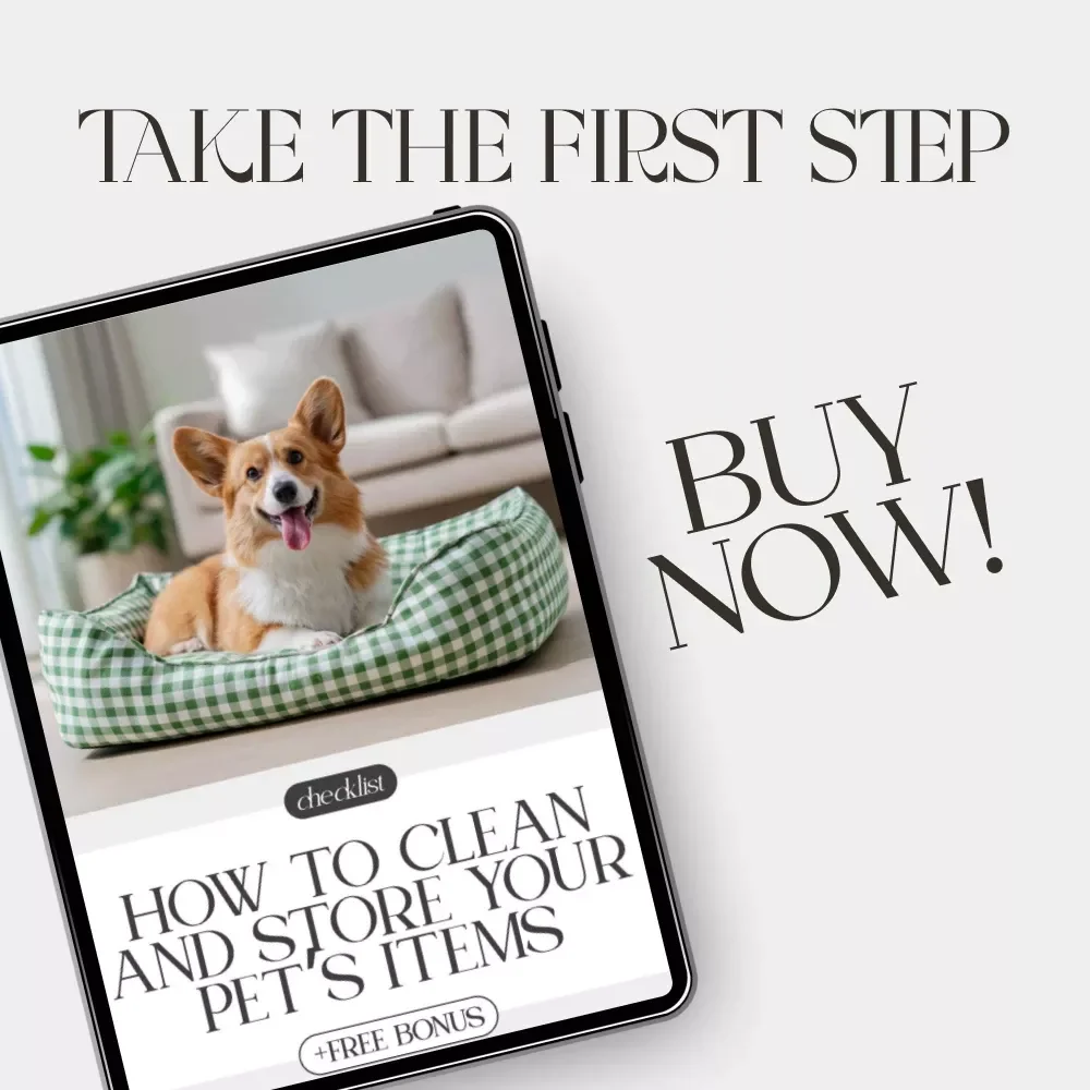 How to Clean and Store Your Pet’s Items | Printable Pet Care Checklist | Digital Download Guide for Pet Owners | How to Clean and Store Pet Items