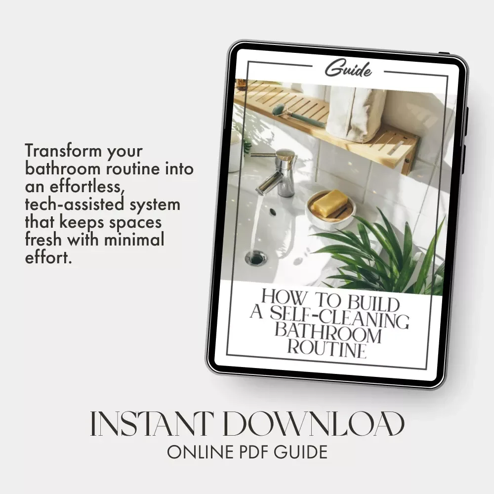 How to Build a Self-Cleaning Bathroom Routine | Digital eBook Guide for Effortless Bathroom Cleaning | Learn How to Create a Self-Cleaning Bathroom Routine that Saves Time and Keeps Your Space Fresh