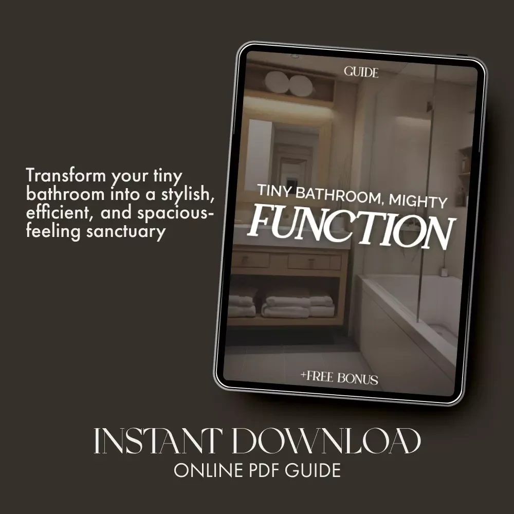 Tiny Bathroom, Mighty Function | How to Make a Small Bathroom More Functional | Minimalist Home Design Guide for Small Spaces, Storage & Decor Inspiration