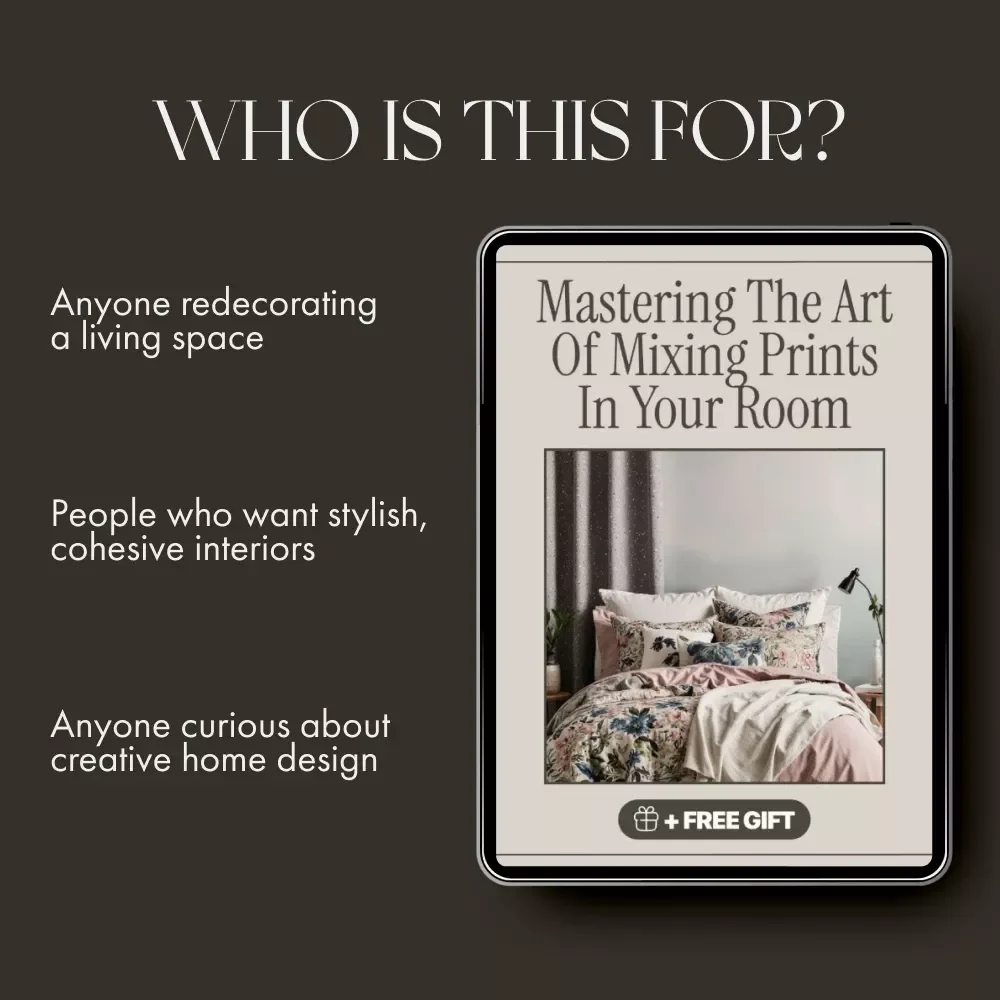 Mastering the Art of Mixing Prints in Your Room | Interior Design Guide for How to Mix Patterns in a Room | Printable eBook & Digital Decor Resource