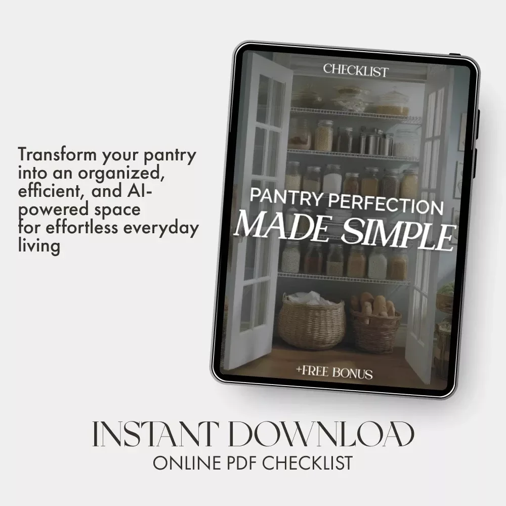 Pantry Perfection Made Simple | Printable Checklist for How to Organize Pantry for Easy Access | Minimalist Kitchen Organization Guide | Digital Download