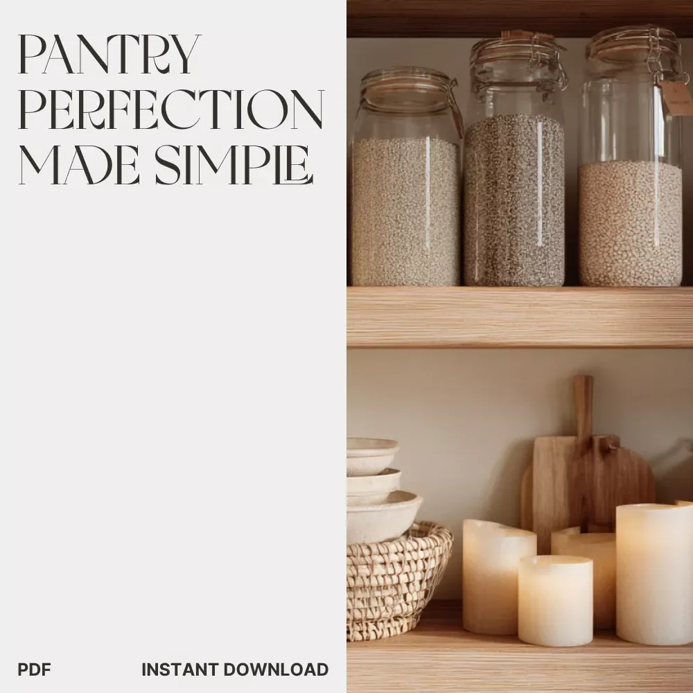 Pantry Perfection Made Simple | Printable Checklist for How to Organize Pantry for Easy Access | Minimalist Kitchen Organization Guide | Digital Download
