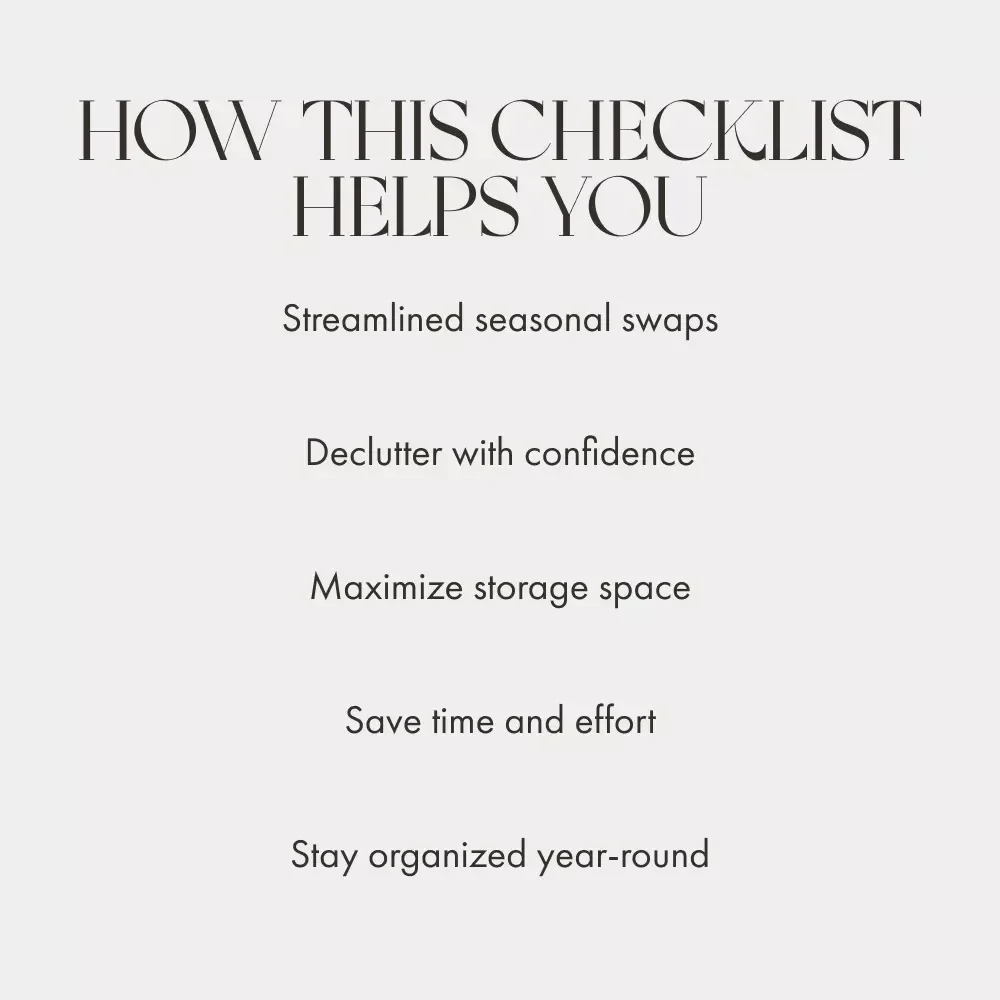 How to Arrange Storage for Seasonal Rotation | Printable Checklist for Home Organization, Decluttering & AI-Powered Seasonal Storage Planner