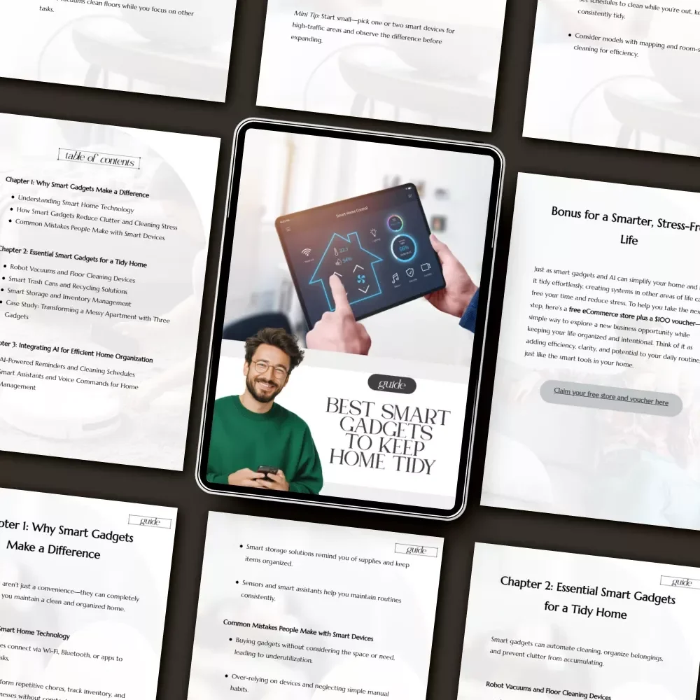 Best Smart Gadgets to Keep Home Tidy | Digital Guide for a Clean, Organized & Effortless Smart Home