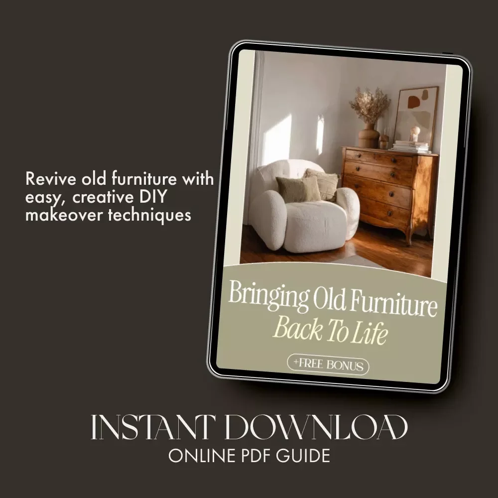 Bringing Old Furniture Back to Life – DIY Restoration Guide for Beginners | How to Make Old Furniture Look New | Printable eBook PDF for Home Decor Enthusiasts