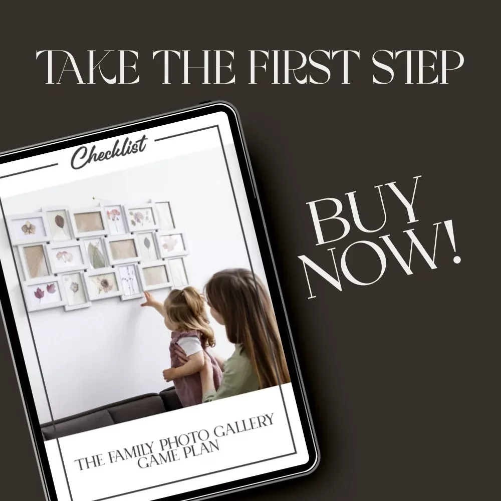 The Family Photo Gallery Game Plan | Printable Checklist for How to Style a Gallery Wall with Family Photos | DIY Wall Décor Guide for Cozy Homes