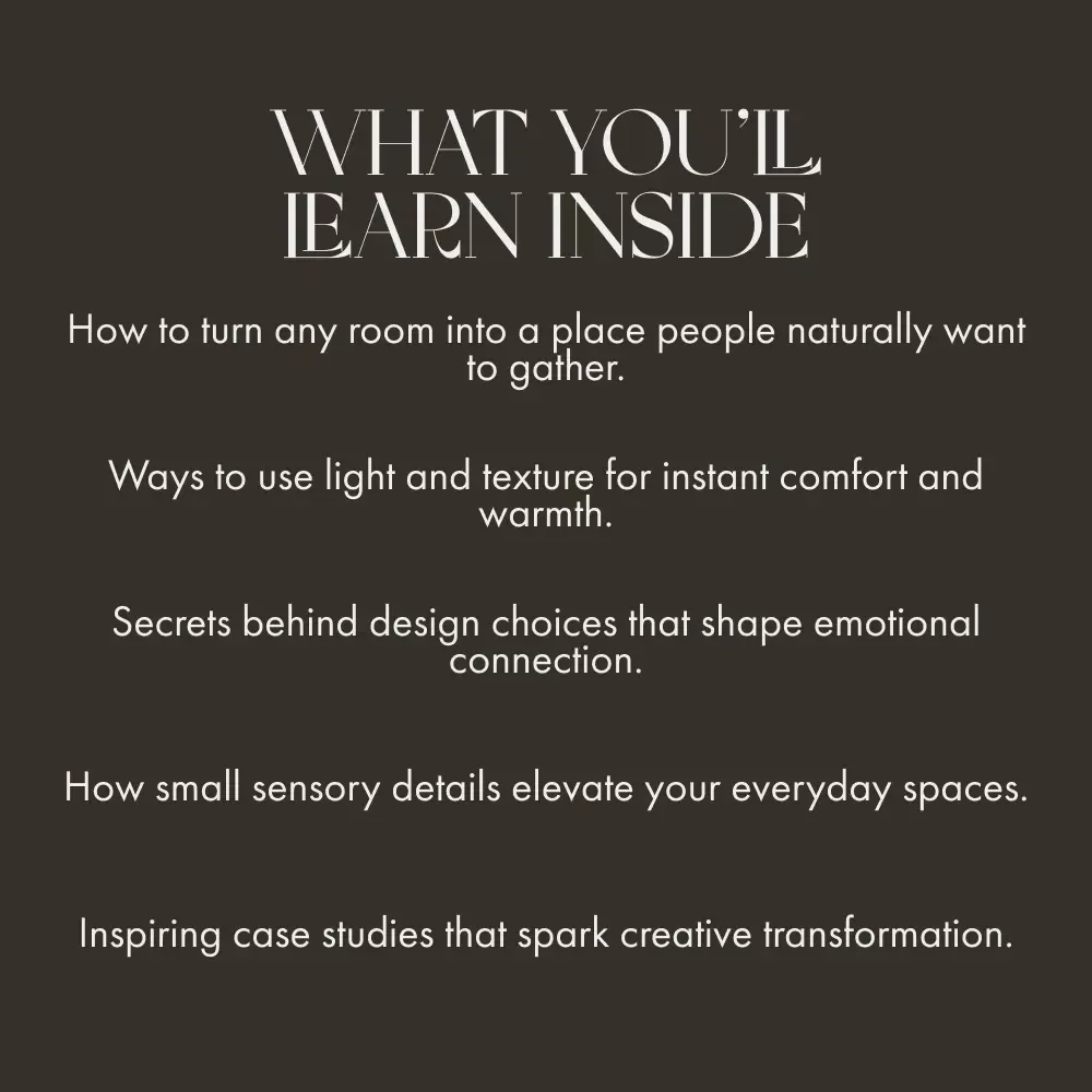 Warm Corners and Welcoming Spaces | A Home Design Guide for Ways to Make Home Feel Inviting | Cozy Living eBook & Digital Download