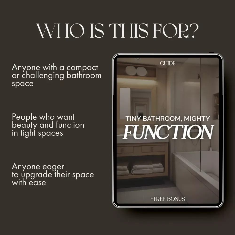 Tiny Bathroom, Mighty Function | How to Make a Small Bathroom More Functional | Minimalist Home Design Guide for Small Spaces, Storage & Decor Inspiration