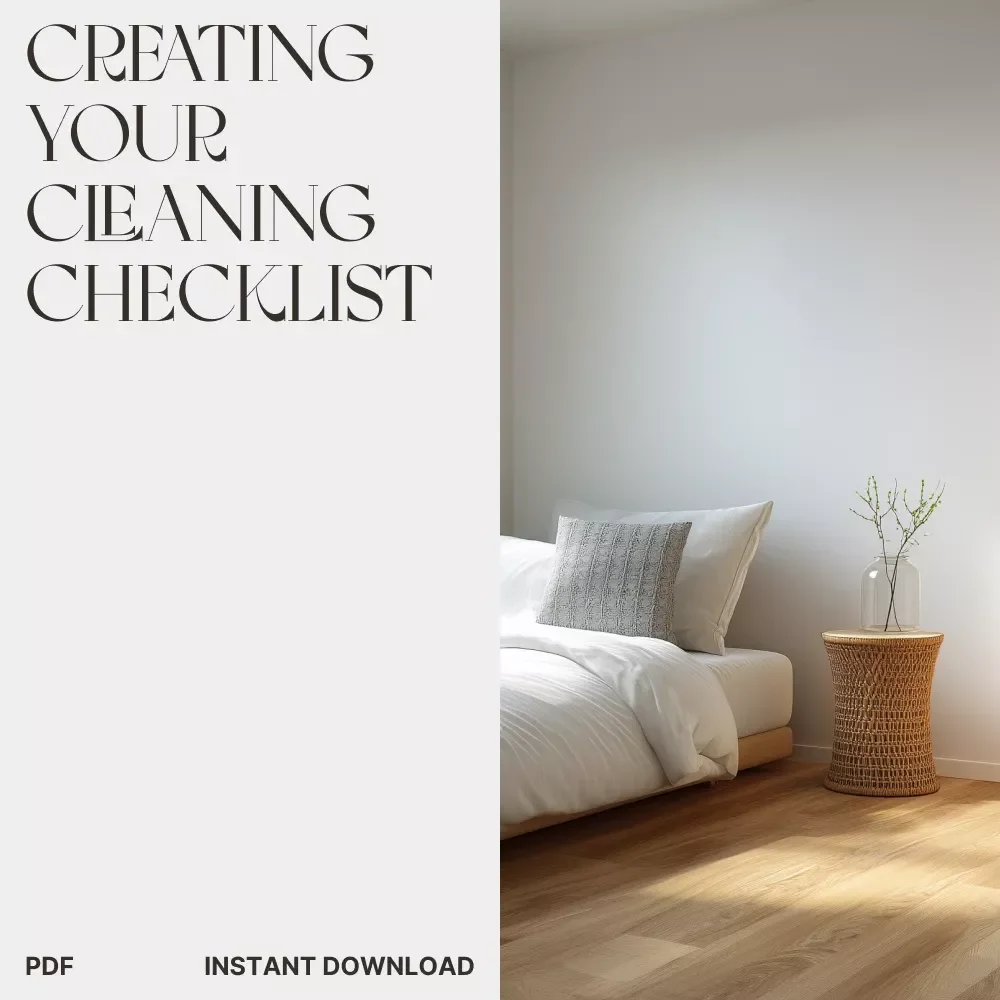 Creating Your Cleaning Checklist | Printable Guide to How to Create a Cleaning Checklist | Digital Home Organization eBook & Productivity Planner