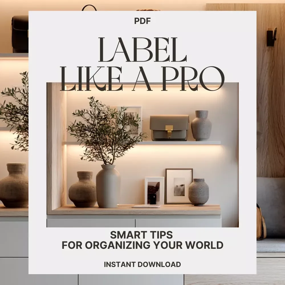 Label Like a Pro: Smart Tips for Organizing Your World | Digital Guide for Labeling, Categorizing & Decluttering | Printable eBook for Home, Work & Digital Organization