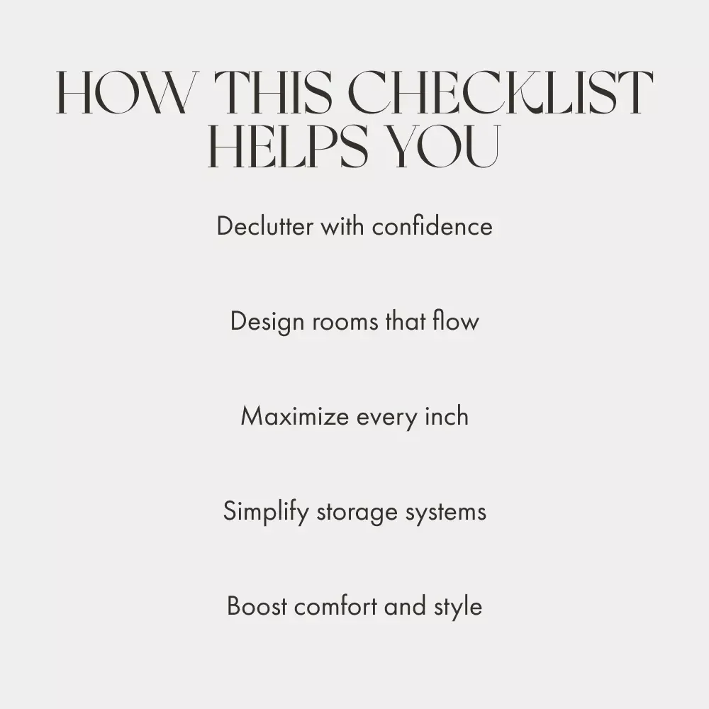 Home Layout Checklist | Digital Download for a Cozy & Functional Home | How to Maintain a Cozy and Functional Home Layout