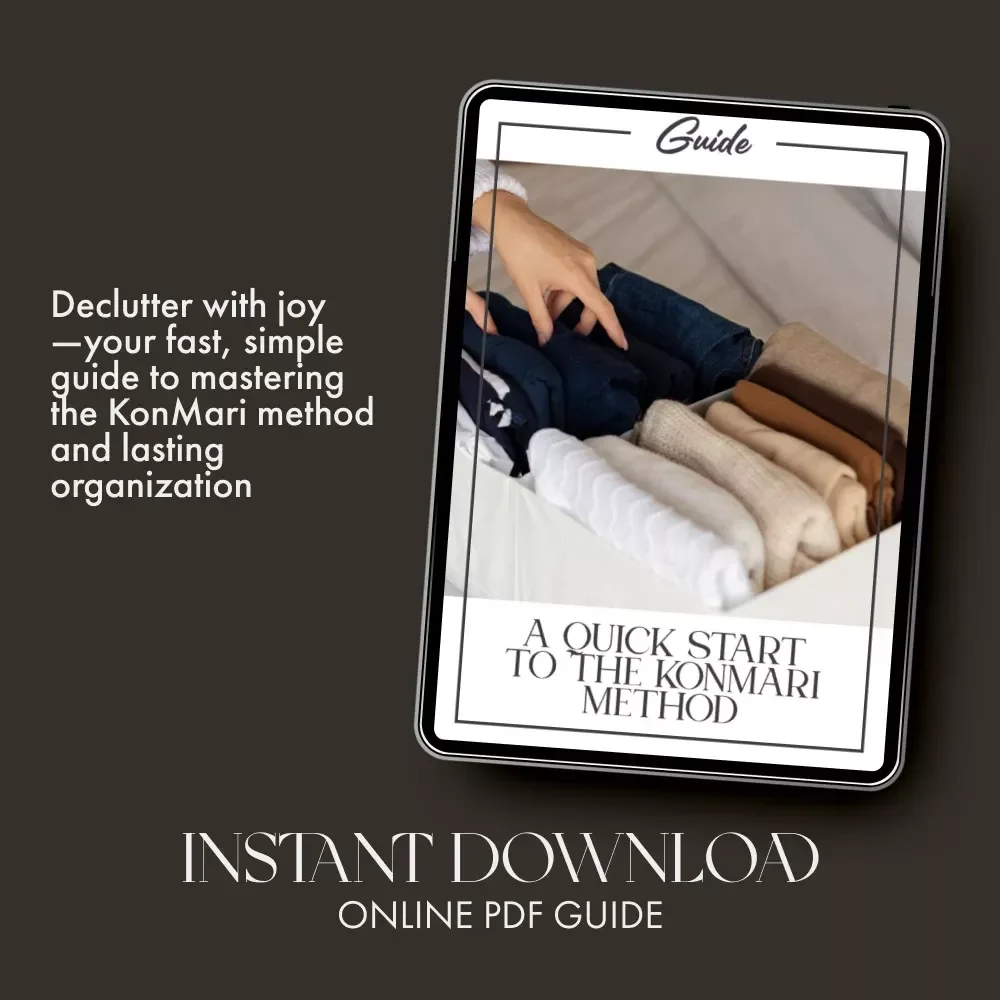 A Quick Start to the KonMari Method | Minimalist Decluttering Guide for Beginners | Digital Download for How to Start KonMari Method Quickly