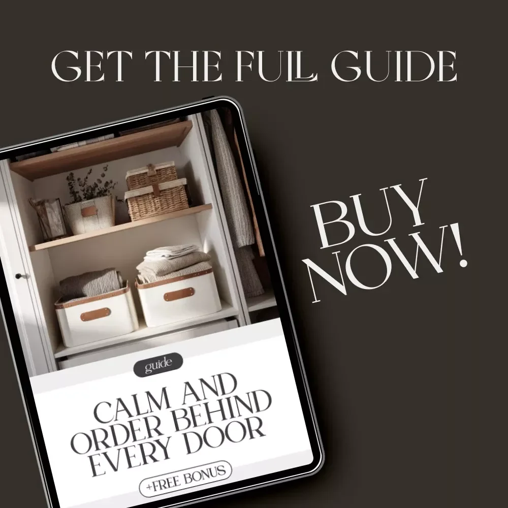 Calm and Order Behind Every Door | Home Organization Guide for a Perfectly Organized Linen Closet | Digital Download eBook for Decluttering and Organizing Linen Closet Effectively