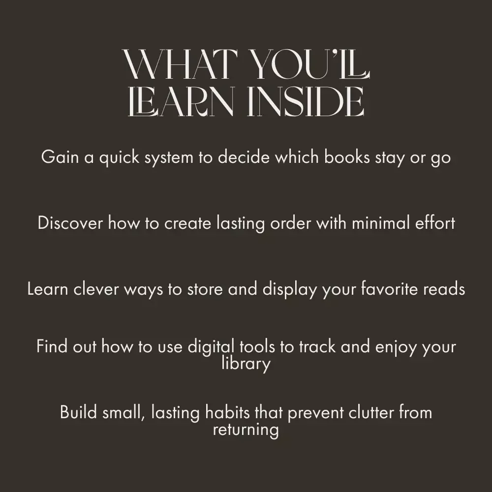 Smart Strategies for When Books Pile Up | Digital Decluttering Guide for Book Lovers | What to Do When Books Pile Up eBook & Checklist