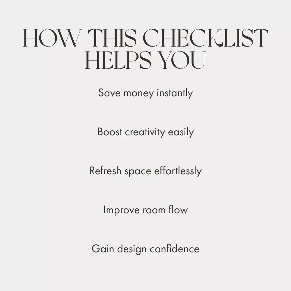 Decorating Living Room with What You Have | Printable Home Styling Checklist | How to Decorate Your Living Room with What You Have | DIY Interior Design Guide