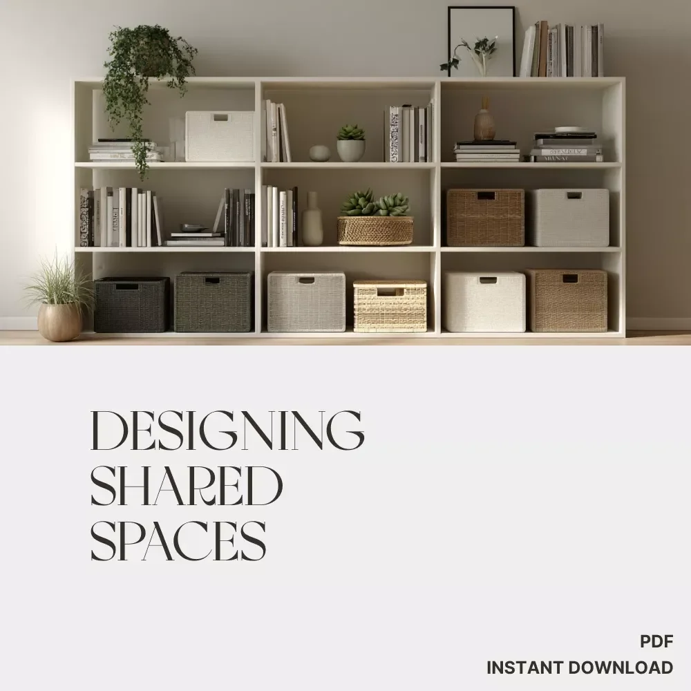 Roommates & Racks: Designing Shared Spaces | eBook for How to Arrange Storage in Shared Bedrooms | Digital Download Guide for Smart, Stylish, and Organized Shared Rooms