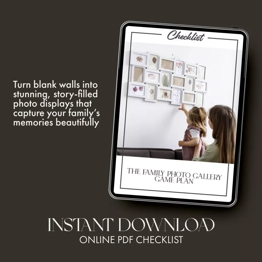 The Family Photo Gallery Game Plan | Printable Checklist for How to Style a Gallery Wall with Family Photos | DIY Wall Décor Guide for Cozy Homes