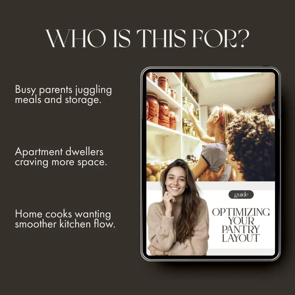 Optimizing Your Pantry Layout | Digital Guide for Organized Kitchens | How to Optimize Pantry Layout for Efficiency and Style | Printable Home Organization eBook