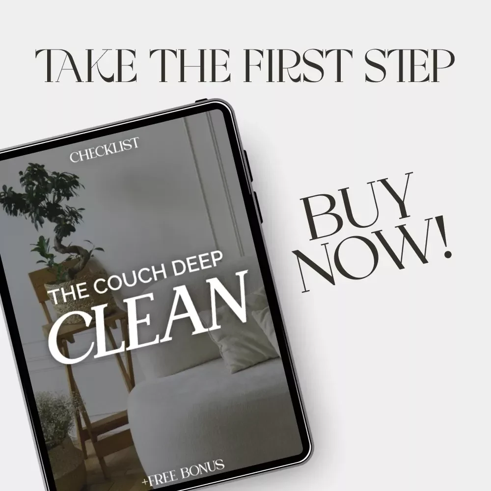 The Couch Deep Clean Checklist | Printable Home Cleaning Guide for How to Deep Clean a Couch | Digital Download