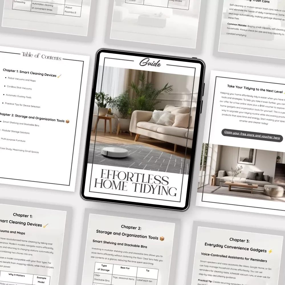 Effortless Home Tidying Guide | Best Home Devices for Effortless Tidying | Smart Cleaning & Organization Digital Download