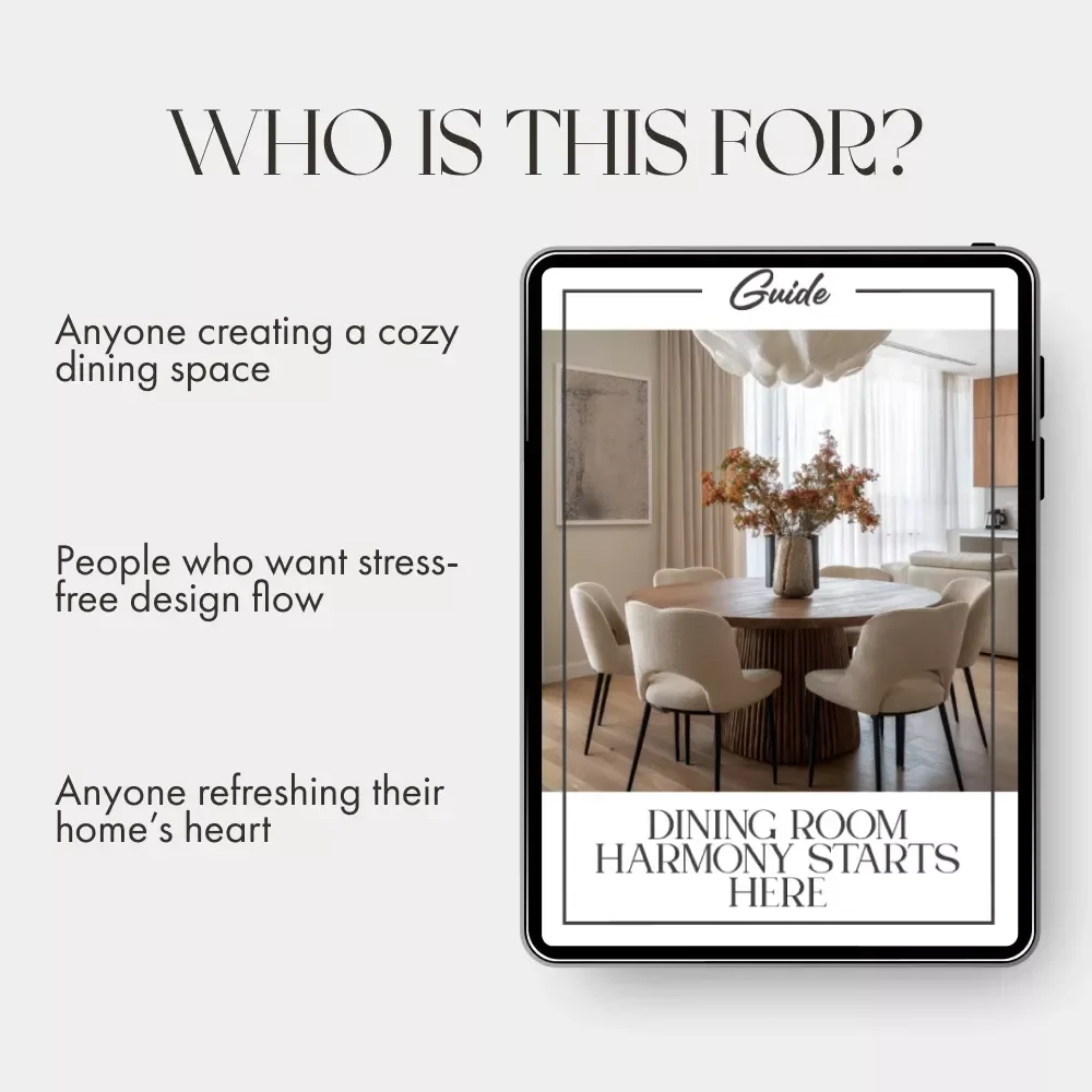 Dining Room Harmony Starts Here | Guide on How to Layout Furniture in a Dining Room for Comfort, Flow & Style | Digital Download eBook for Effortless Home Design