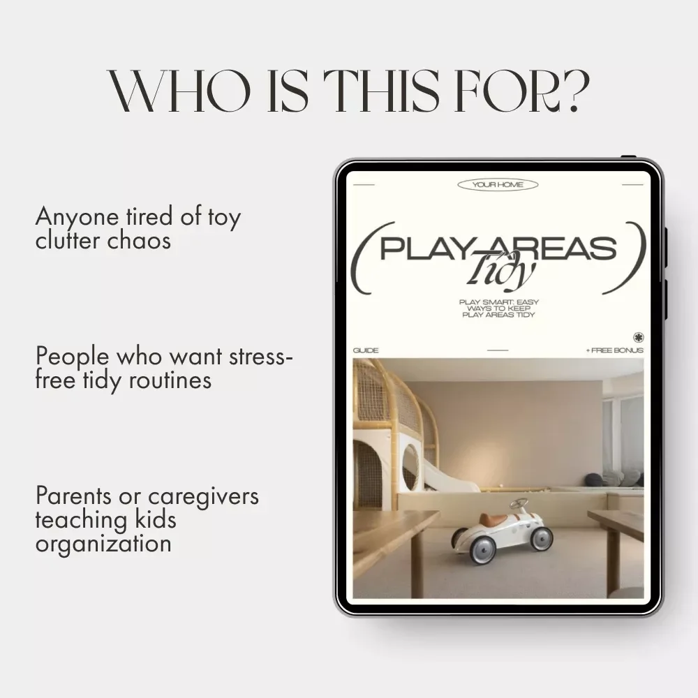 Play Smart: Easy Ways to Keep Play Areas Tidy | Digital Guide for Parents | Printable eBook with Tips for Keeping Play Areas Tidy