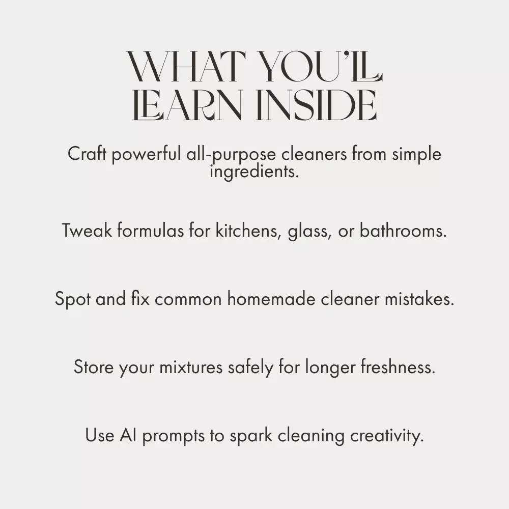 Sparkle Naturally | DIY Guide to How to Make Your Own All-Purpose Cleaner | Eco-Friendly Cleaning eBook for a Greener Home