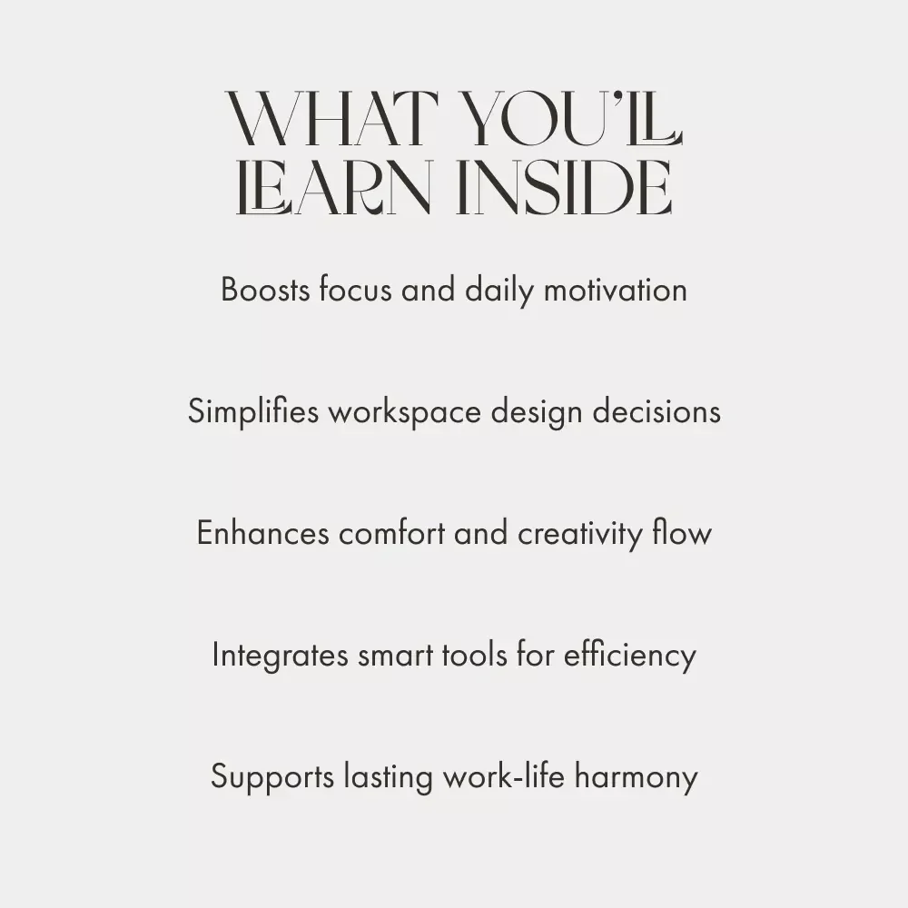 Designing a Home Workspace That Works for You – Digital Guide for How to Create an Area for Working from Home | Home Office Setup, Productivity & Comfort Tips