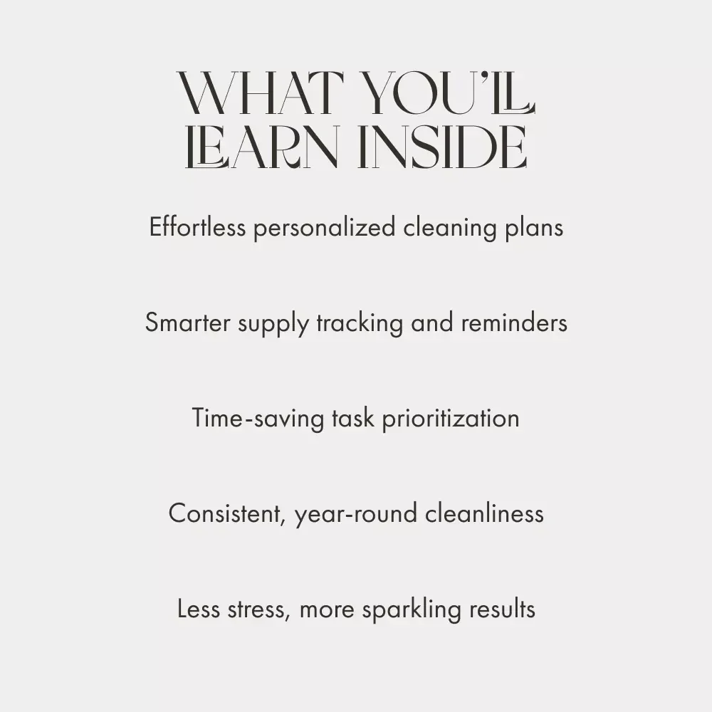 AI Springboard: Mastering Seasonal Deep Cleaning with Smart Tools | Digital Guide for Home Organization, Productivity & How to Use AI to Plan a Seasonal Deep Clean