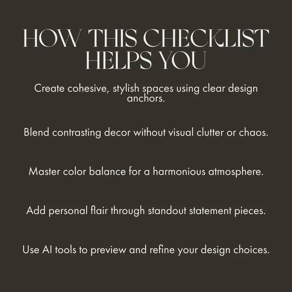 The Art of Effortless Style Blending Checklist | Best Way to Mix and Match Decor Styles | Digital Download Home Styling Guide for Modern, Rustic & Boho Interiors
