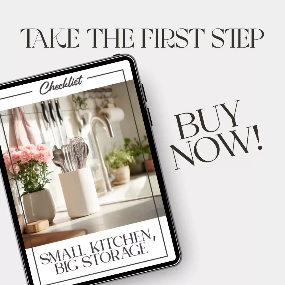 Small Kitchen, Big Storage Checklist | Digital Download | How to Optimize Storage in Small Kitchens | Space-Saving Ideas & Smart Organization Guide for Tiny Kitchens