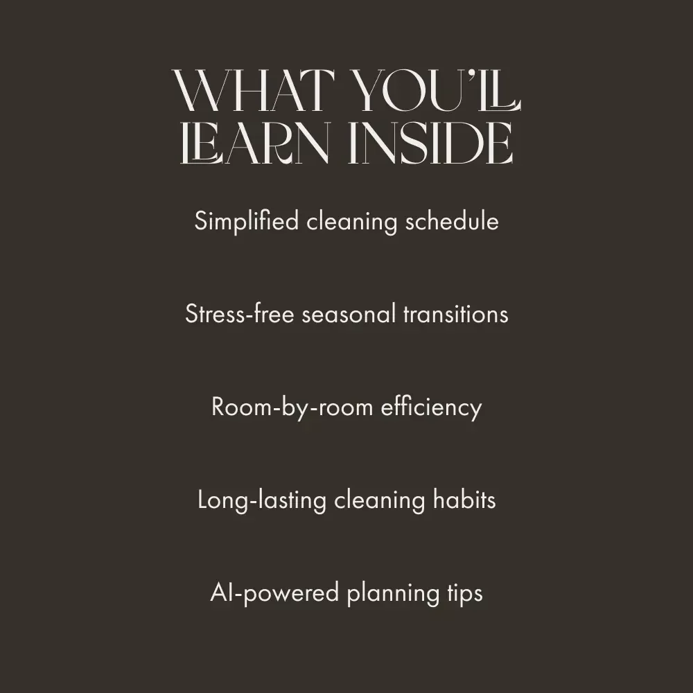 Your Smart Guide to Stress-Free Seasonal Cleaning | Digital Download eBook for How to Plan Seasonal Cleaning | Printable Home Organization & Decluttering Guide