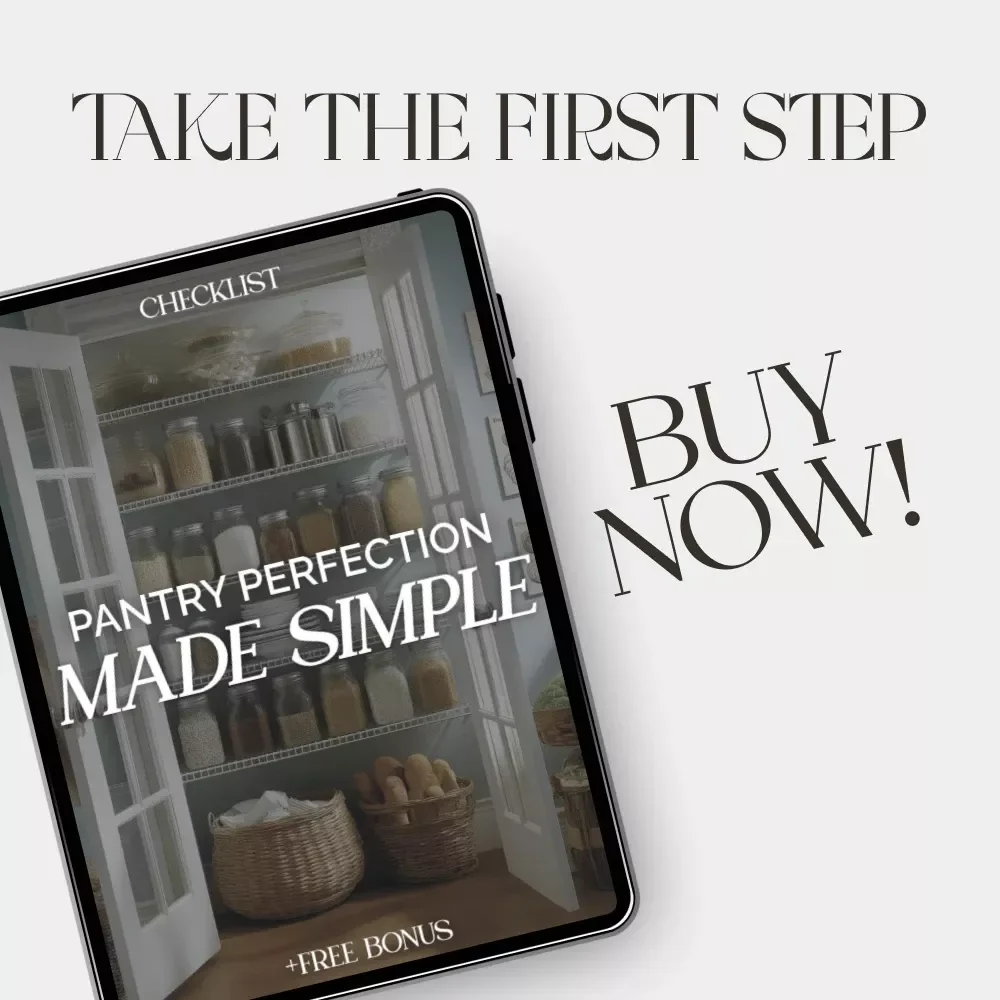 Pantry Perfection Made Simple | Printable Checklist for How to Organize Pantry for Easy Access | Minimalist Kitchen Organization Guide | Digital Download