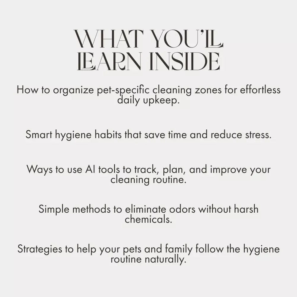 Fur, Fun, and Freshness: Mastering Multi-Pet Hygiene | Digital Guide for Pet Owners | How to Maintain Hygiene with Multiple Pets, Keep Your Home Clean, and Your Pets Happy