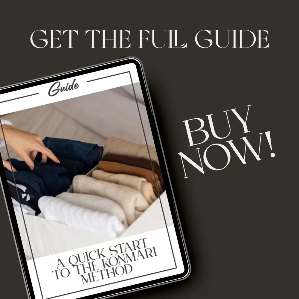 A Quick Start to the KonMari Method | Minimalist Decluttering Guide for Beginners | Digital Download for How to Start KonMari Method Quickly