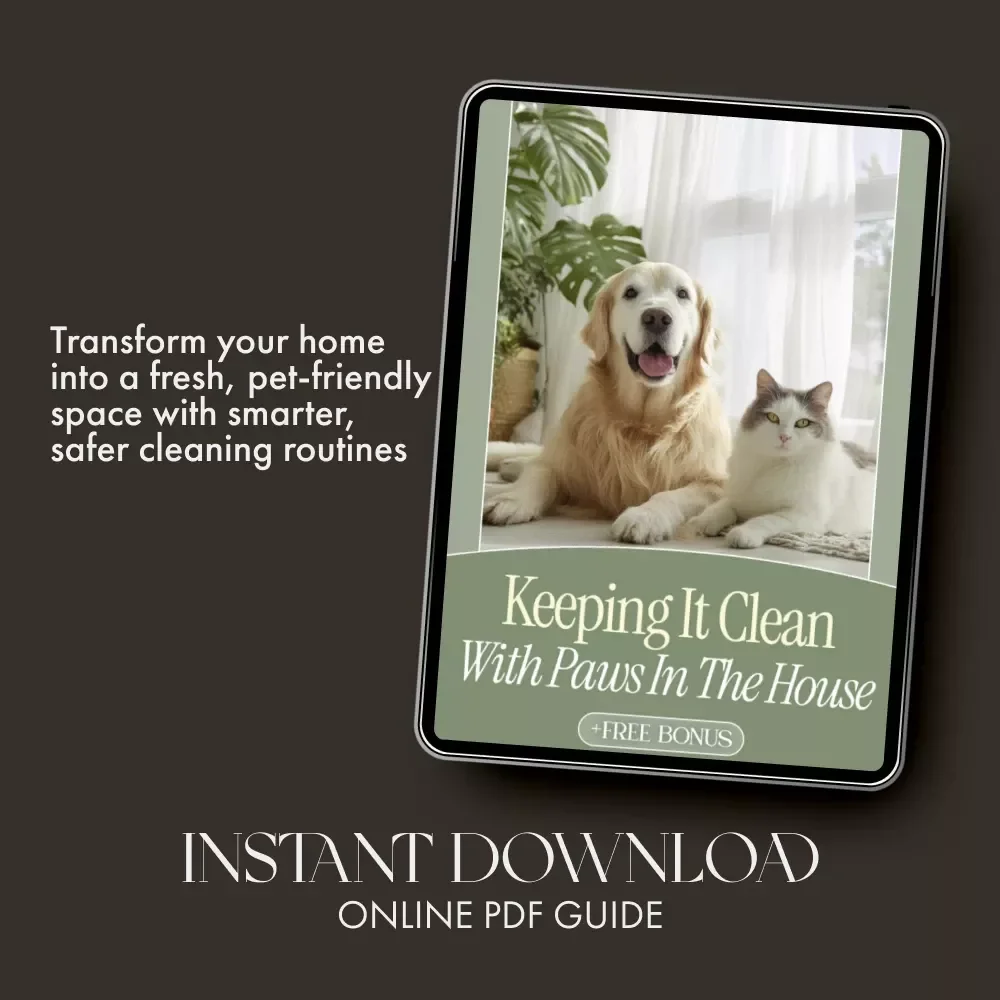 Keeping It Clean with Paws in the House | Pet-Friendly Cleaning Guide for Dog & Cat Owners | Tips for Cleaning with Dogs or Cats Around