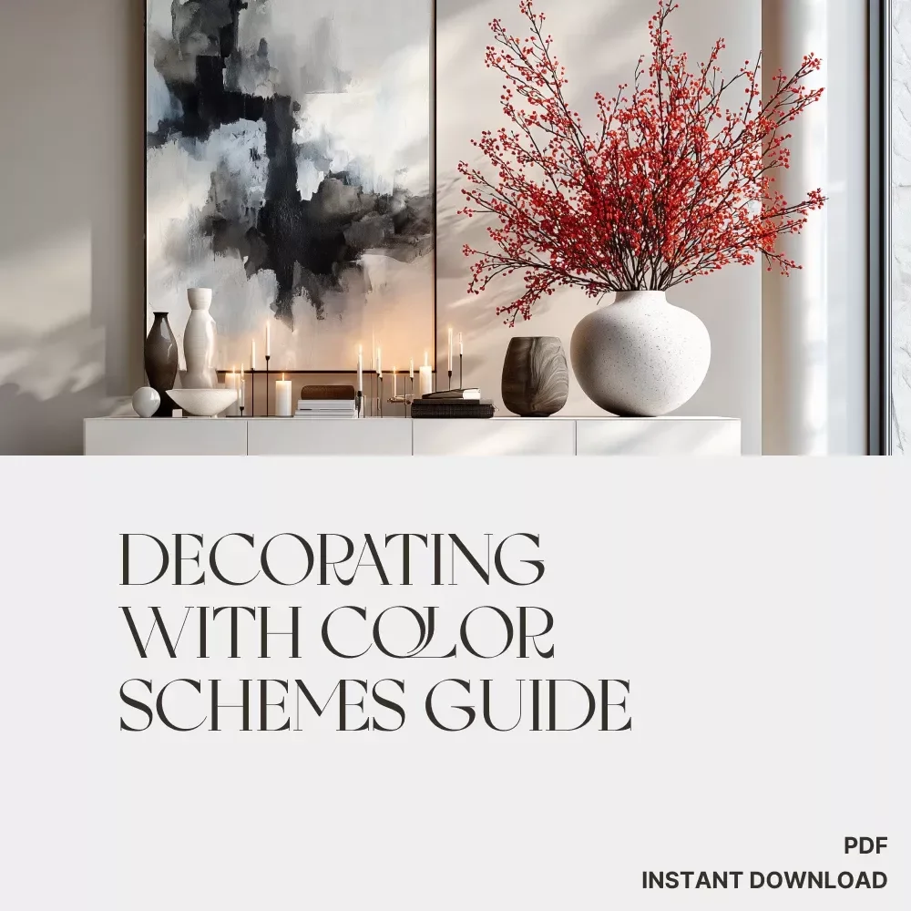 Decorating with Color Schemes Guide | How to Decorate Using Color Schemes for Every Room | Digital Download Home Design & Interior Styling eBook