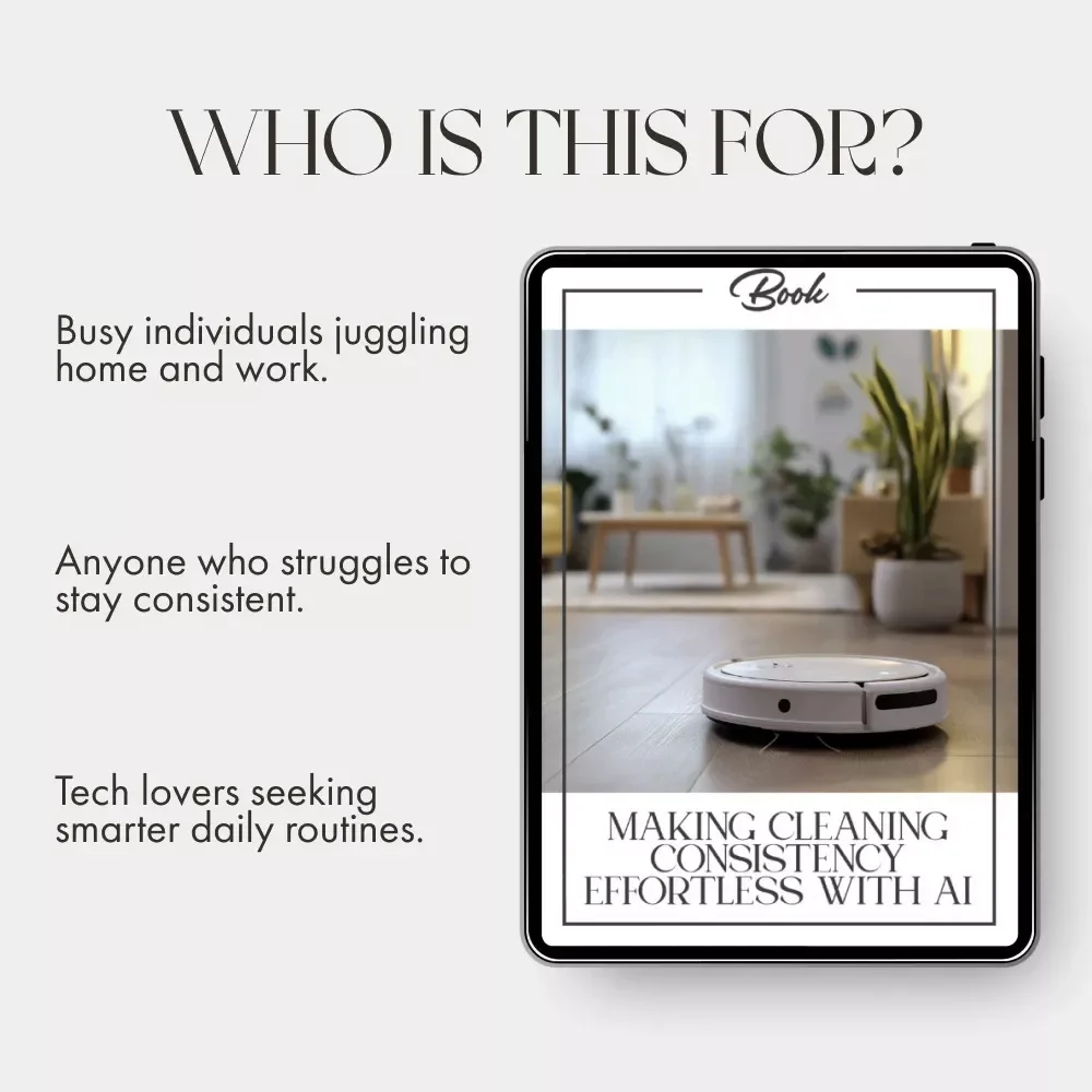 Making Cleaning Consistency Effortless with AI – eBook for Smart Homeowners | Learn How to Use AI to Stay Consistent with Cleaning, Build Habits & Automate Your Routine