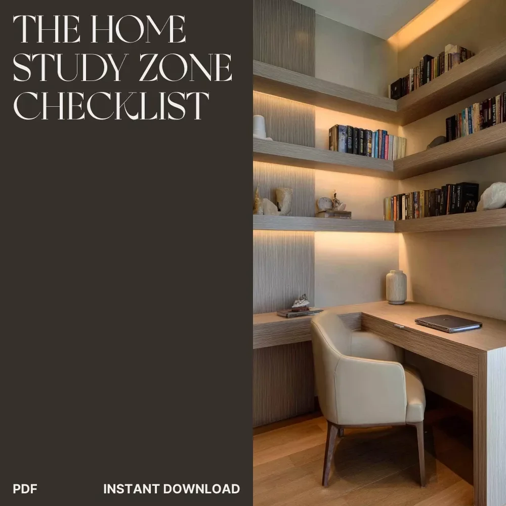 The Home Study Zone Checklist | Digital Download for Parents & Teachers | Best Way to Make Home Learning Zones at Home