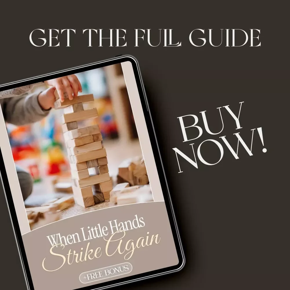 When Little Hands Strike Again | Parenting Guide for Everyday Messes | Digital Download for Moms & Dads | What to Do When Kids Mess After Cleaning | eBook + Printable Tips