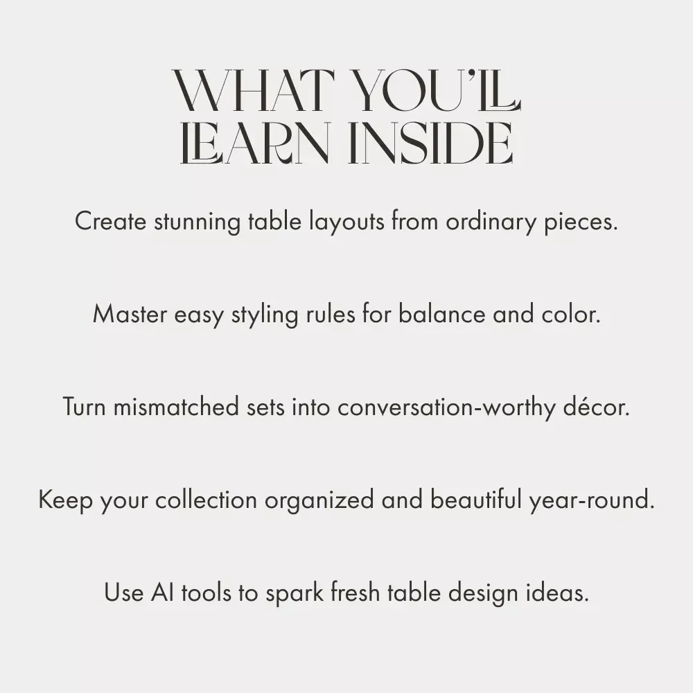 Creative Ways to Love Your Mismatched Dinnerware | eBook Guide for Mix-and-Match Tables | Digital Download on What to Do with Mismatched Dinnerware | Home Décor, Entertaining & Table Styling Inspiration