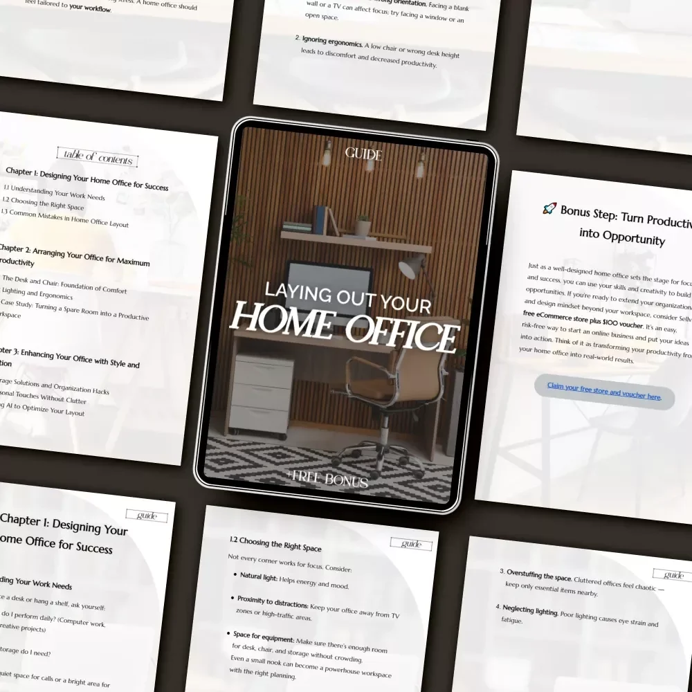 Laying Out Your Home Office | How to Layout a Home Office | Digital Guide for Productivity, Comfort & Style