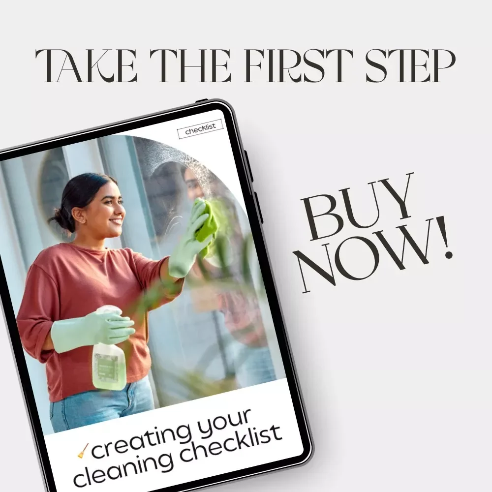 Creating Your Cleaning Checklist | Printable Guide to How to Create a Cleaning Checklist | Digital Home Organization eBook & Productivity Planner