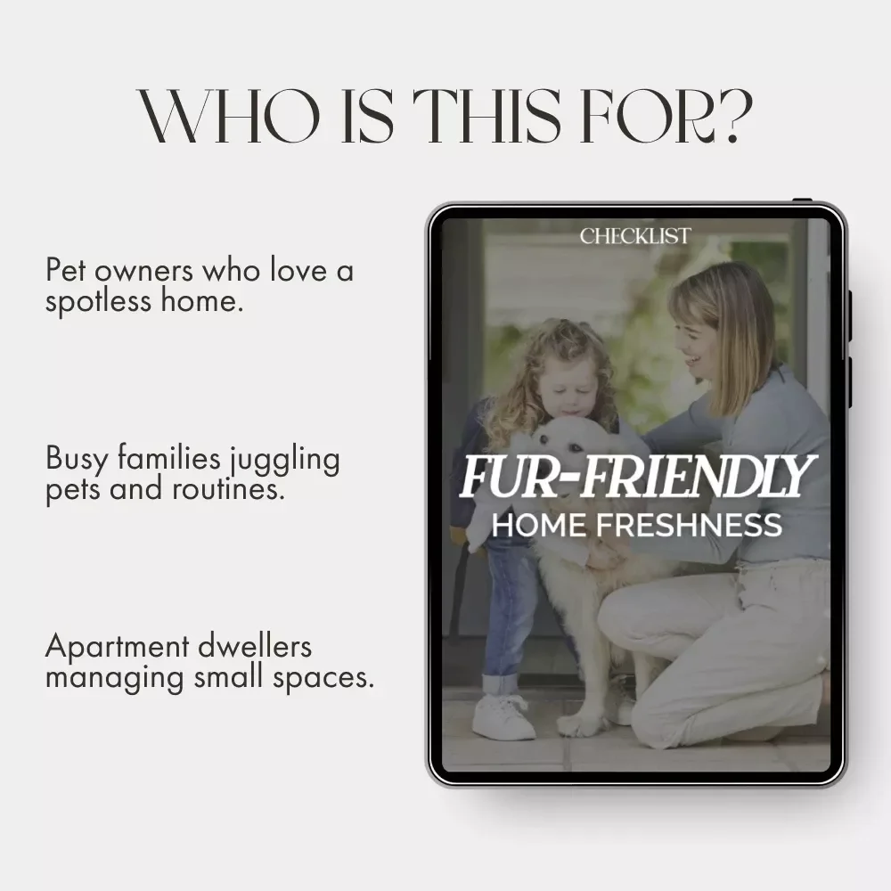 Fur-Friendly Home Freshness | Printable Pet Hygiene Checklist | How to Maintain Hygiene with Pets | Digital Download for Clean & Odor-Free Living with Dogs & Cats