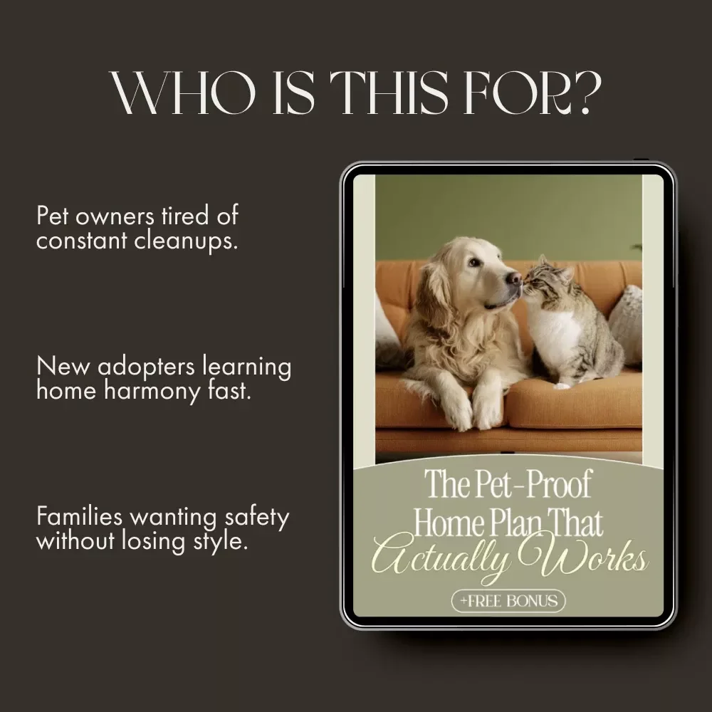 The Pet-Proof Home Plan That Actually Works | Ultimate Digital Guide for Pet Owners | What to Do When Pets Knock Things Over | Instant Download PDF